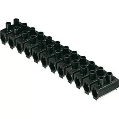 BARRETTE 12 DOMINOS PLASTIQUE NOIR
