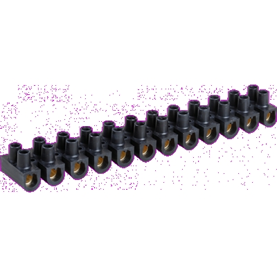 BARRETTE LAITON NOIRE 2,5 MM²