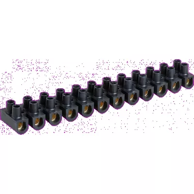 BARRETTE LAITON NOIRE 2,5 MM²