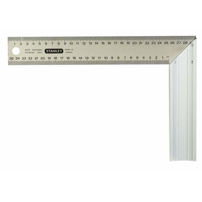 ÉQUERRE MENUISIER ALU LAME INOX
