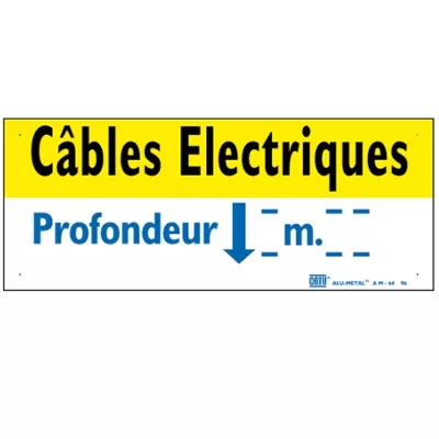 PLAQUE ALUMETAL CABLES ELECTRIQUES
