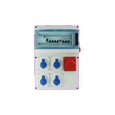 COFF.CHANT. 4PC 16A 1P+N 230V + 1PC 16A 3P+N+T 400V CEI309