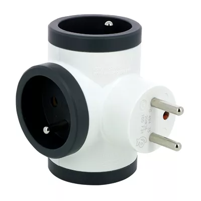 PROLONGATEUR MULTIPRISE HUGO! AVEC PARASURTENSEUR 19.500A