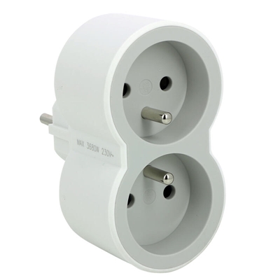 FICHE 2X2P+T FRONTALES 16A 230V 3680W