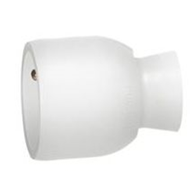 PROLONGATEUR PLASTIQUE - SORTIE DROITE - BLANC