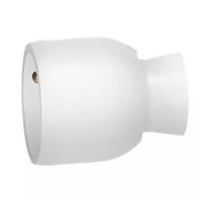 PROLONGATEUR PLASTIQUE - SORTIE DROITE - BLANC