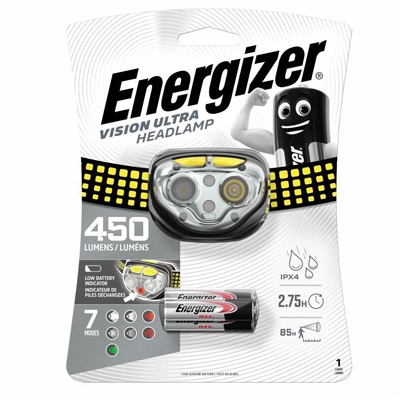 LAMPE FRONTALE LED VISION ULTRA 400LM RECHARGEABLE