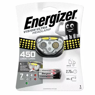 LAMPE FRONTALE LED VISION ULTRA 400LM RECHARGEABLE