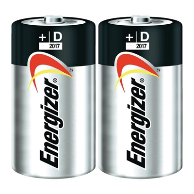 BLISTER DE 2 PILES 2D-2LR20 ALCALINES 1,5V ENERGIZER