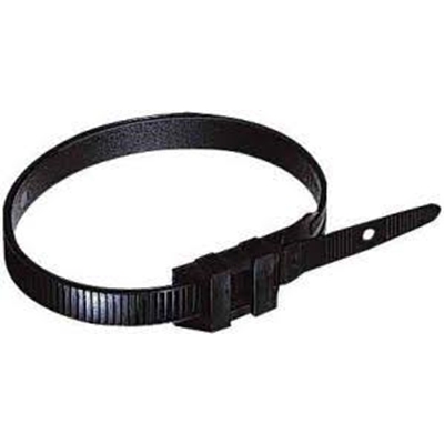 COLLIER D'INSTALLATION TETE SIMPLE MM 180X9 NOIR 100 PCS/BOITE