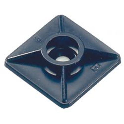 SACHET 100 EMBASES 2 DIRECTIONS POUR COLLIER CÂBLAGE ADHESIVE