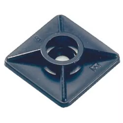 SACHET 100 EMBASES 2 DIRECTIONS POUR COLLIER CÂBLAGE ADHESIVE