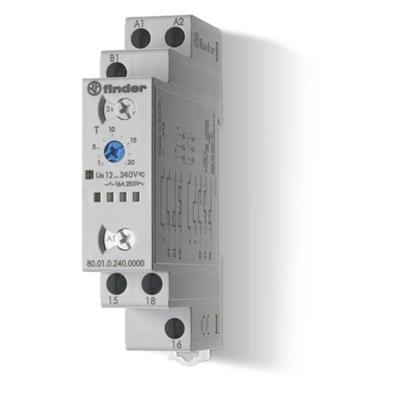 TEMPO 6 FONCTIONS MULTITENSION 1RT 16A 12-240V AC/DC, DE 0,1S A 24H